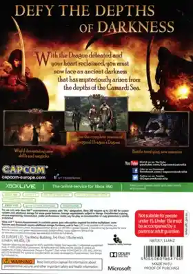 Dragons Dogma Dark Arisen (USA) box cover back